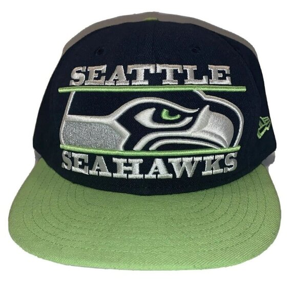 New Era 59fifty Seattle Seahawks NFL Hat Cap Size 7 1/8 - Picture 1 of 8